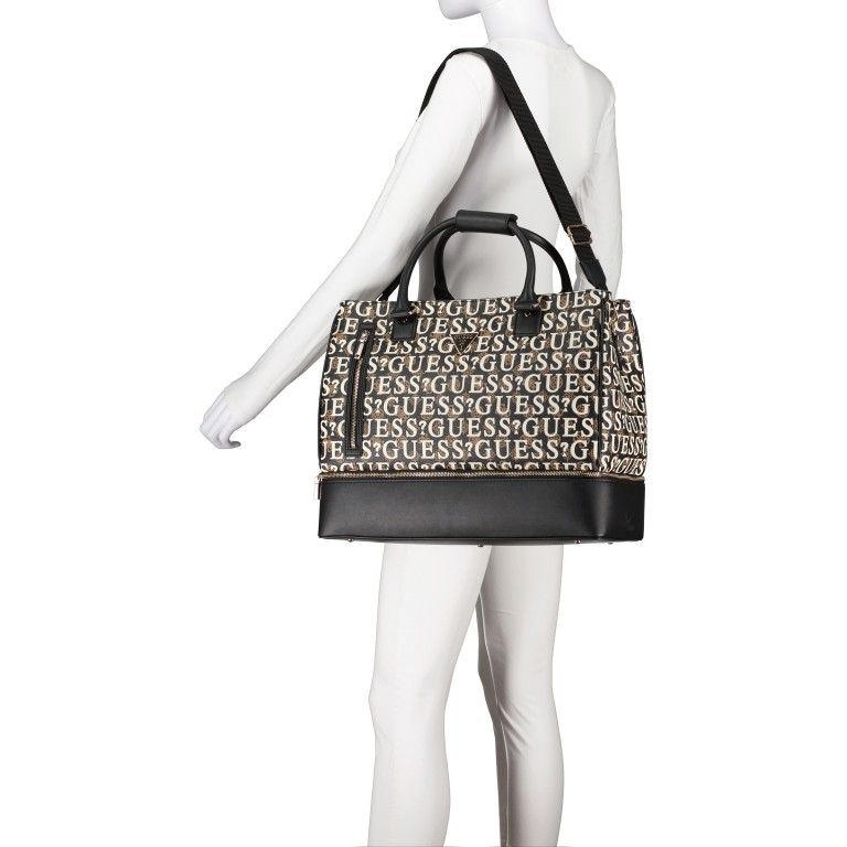 Reisetasche Stark Travel Brown Multi, Farbe: braun, Marke: Guess, EAN: 0190231849254, Abmessungen in cm: 40x32x18, Bild 7 von 9