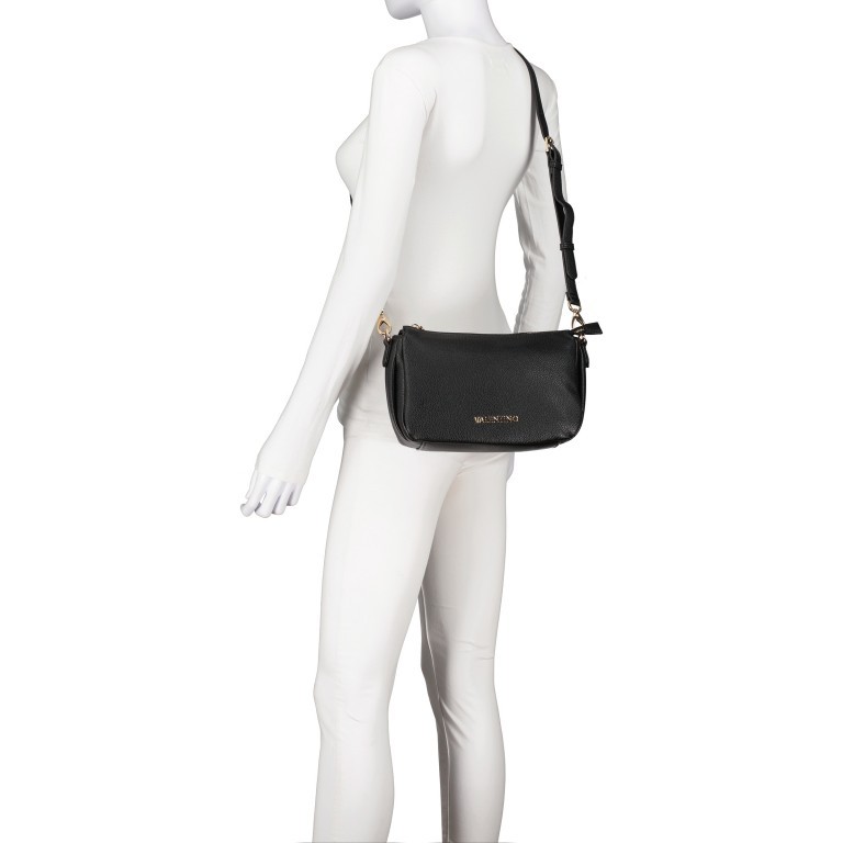 Umhängetasche Naif Relove Recycle Nero, Farbe: schwarz, Marke: Valentino Bags, EAN: 8054942431073, Abmessungen in cm: 28x16x10.5, Bild 7 von 8