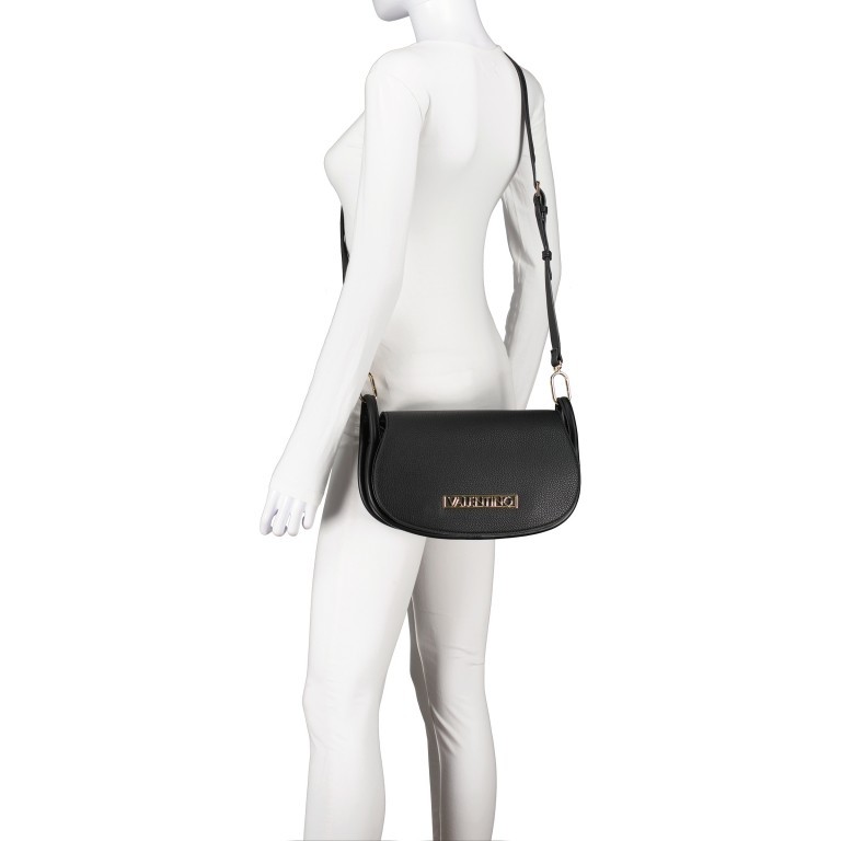 Umhängetasche Vinile Nero, Farbe: schwarz, Marke: Valentino Bags, EAN: 8054942429612, Abmessungen in cm: 30.5x17x8.5, Bild 7 von 8