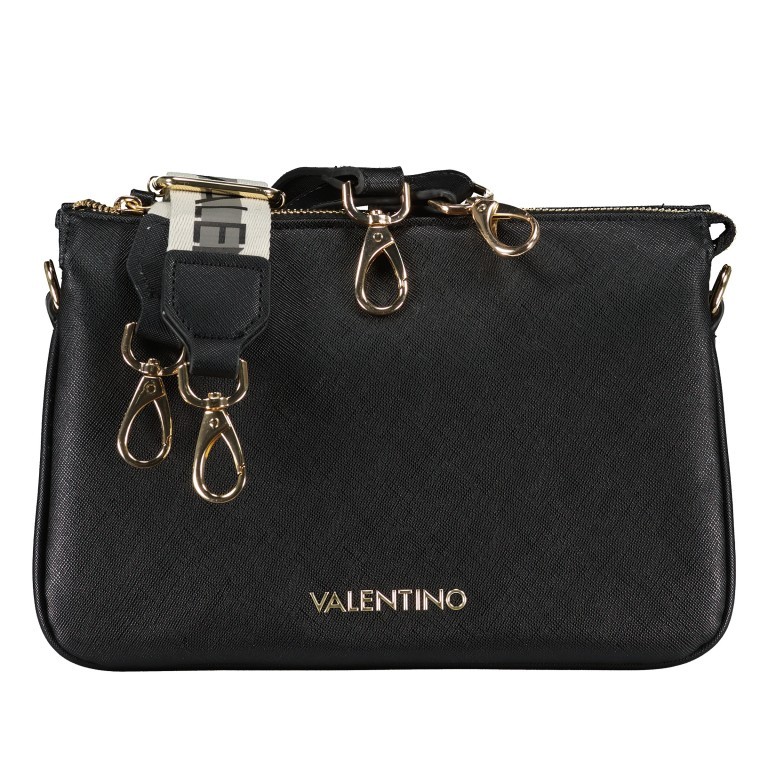 Umhängetasche Zero Relove Recycle Nero, Farbe: schwarz, Marke: Valentino Bags, EAN: 8054942316790, Abmessungen in cm: 26x18x7, Bild 1 von 6