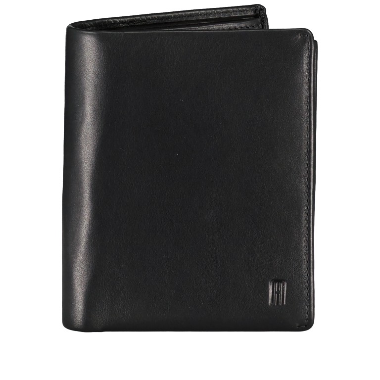 Geldbörse Nappa mit RFID-Schutz Black, Farbe: schwarz, Marke: Hausfelder Manufaktur, EAN: 4065646020443, Abmessungen in cm: 10x12x2.5, Bild 1 von 5
