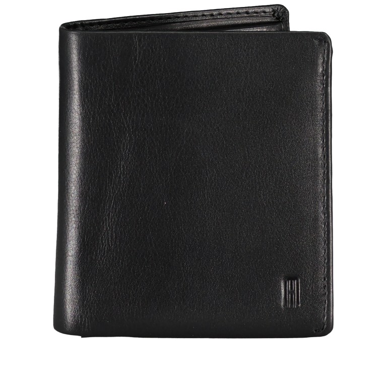 Geldbörse Nappa mit RFID-Schutz Black, Farbe: schwarz, Marke: Hausfelder Manufaktur, EAN: 4065646020467, Abmessungen in cm: 9.5x10.7x2, Bild 1 von 4