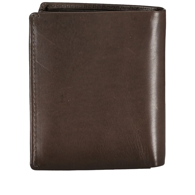 Geldbörse Oil pull up mit RFID-Schutz Brown, Farbe: braun, Marke: Hausfelder Manufaktur, EAN: 4065646020474, Abmessungen in cm: 9.5x10.7x2, Bild 3 von 5