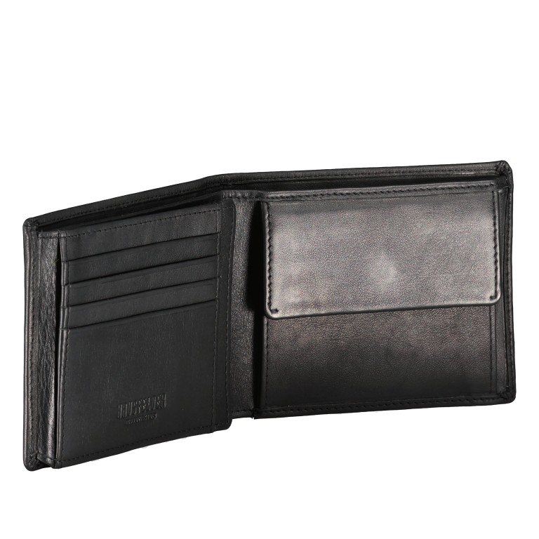 Geldbörse Nappa mit RFID-Schutz Black, Farbe: schwarz, Marke: Hausfelder Manufaktur, EAN: 4065646020481, Abmessungen in cm: 12x9.7x1.5, Bild 4 von 5