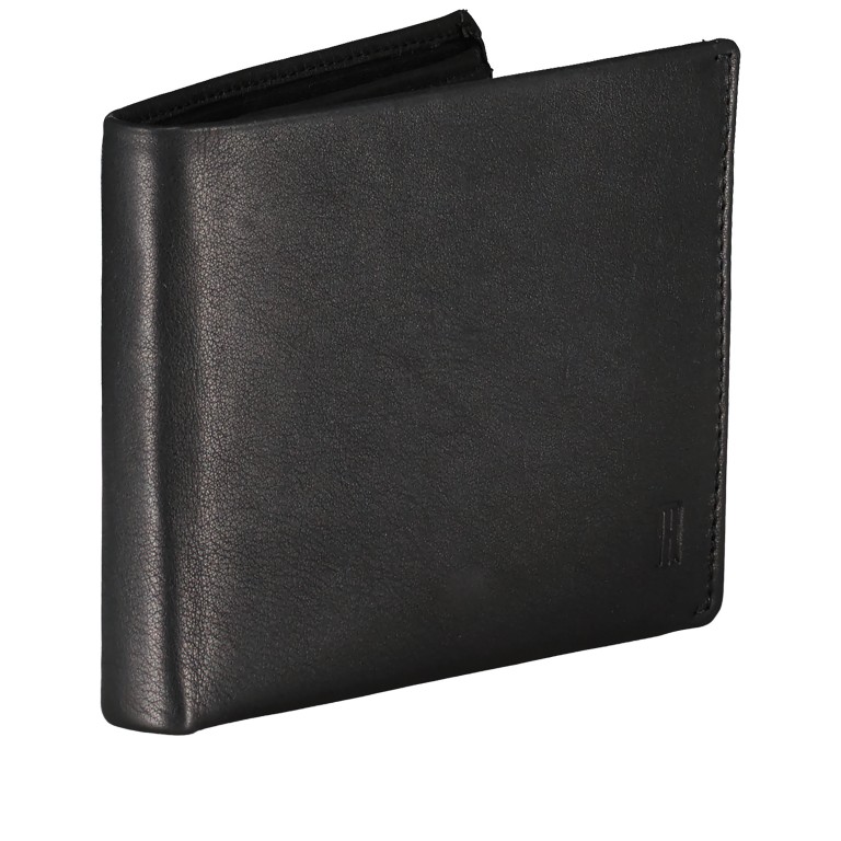 Geldbörse Nappa mit RFID-Schutz Black, Farbe: schwarz, Marke: Hausfelder Manufaktur, EAN: 4065646020481, Abmessungen in cm: 12x9.7x1.5, Bild 2 von 5