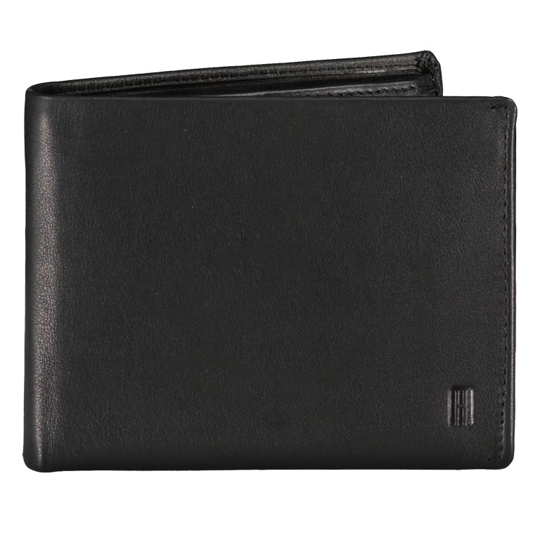 Geldbörse Nappa mit RFID-Schutz Black, Farbe: schwarz, Marke: Hausfelder Manufaktur, EAN: 4065646020481, Abmessungen in cm: 12x9.7x1.5, Bild 1 von 5