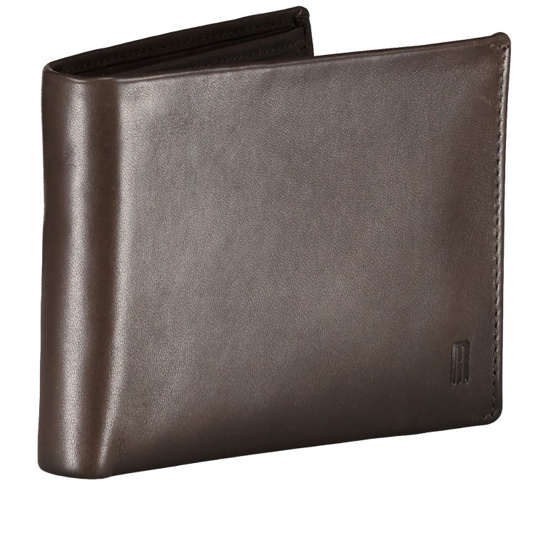 Geldbörse Oil pull up mit RFID-Schutz Brown, Farbe: braun, Marke: Hausfelder Manufaktur, EAN: 4065646019164, Abmessungen in cm: 12.5x9.7x2.5, Bild 2 von 5