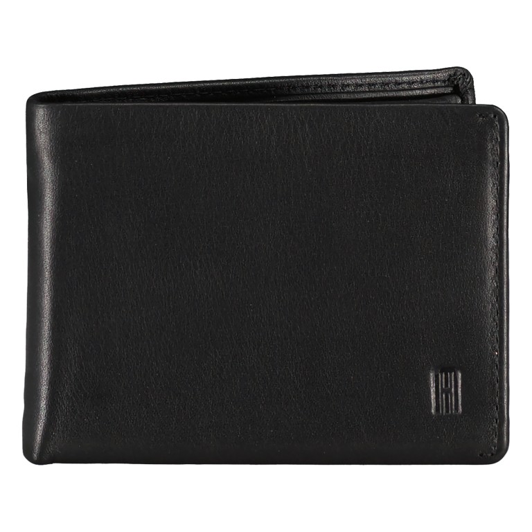 Geldbörse Nappa mit RFID-Schutz Black, Farbe: schwarz, Marke: Hausfelder Manufaktur, EAN: 4065646020504, Abmessungen in cm: 10.5x7.8x2, Bild 1 von 4