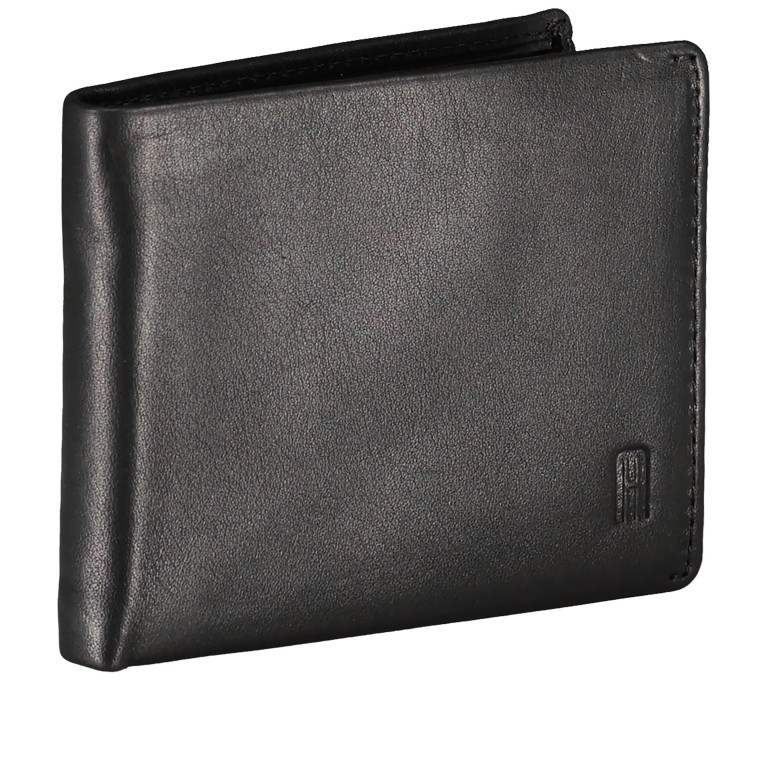 Geldbörse Nappa mit RFID-Schutz Black, Farbe: schwarz, Marke: Hausfelder Manufaktur, EAN: 4065646020504, Abmessungen in cm: 10.5x7.8x2, Bild 2 von 4