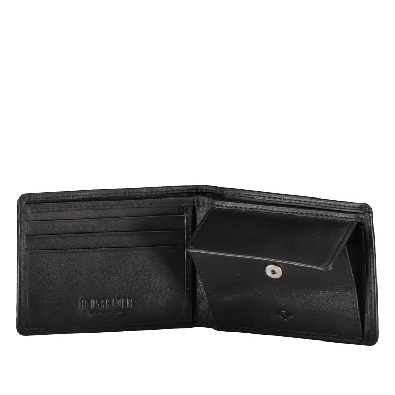 Geldbörse Nappa mit RFID-Schutz Black, Farbe: schwarz, Marke: Hausfelder Manufaktur, EAN: 4065646020504, Abmessungen in cm: 10.5x7.8x2, Bild 4 von 4