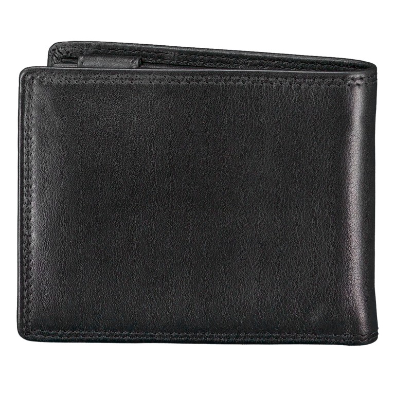 Geldbörse Nappa mit RFID-Schutz Black, Farbe: schwarz, Marke: Hausfelder Manufaktur, EAN: 4065646020511, Abmessungen in cm: 12x10x2, Bild 3 von 6