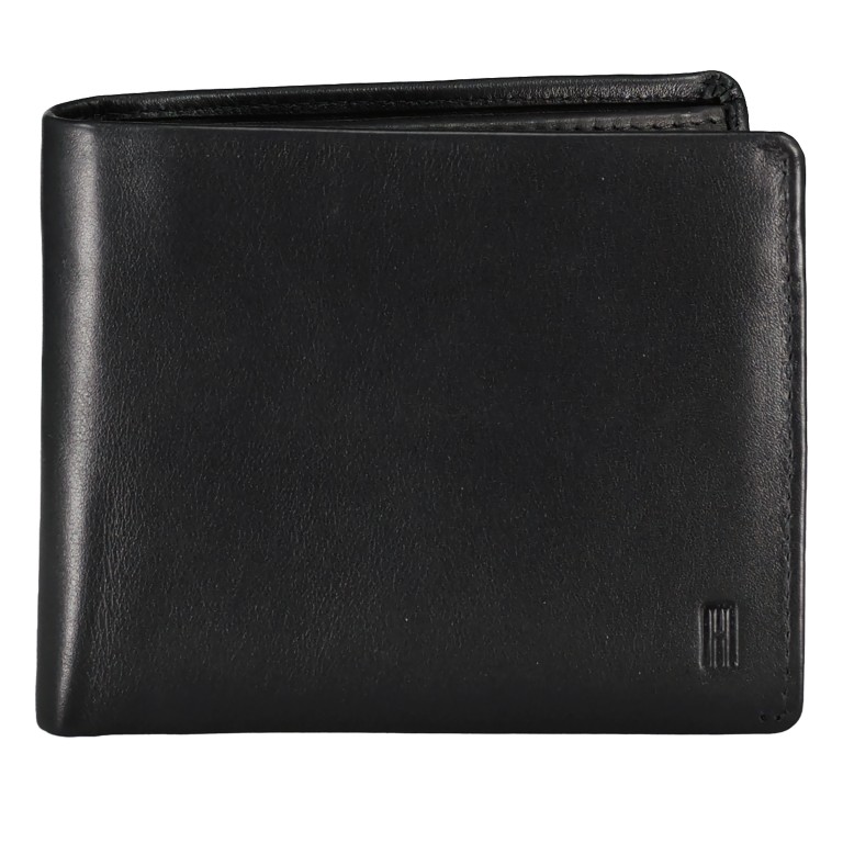 Geldbörse Nappa mit RFID-Schutz Black, Farbe: schwarz, Marke: Hausfelder Manufaktur, EAN: 4065646020528, Abmessungen in cm: 11.5x9.7x2, Bild 1 von 4