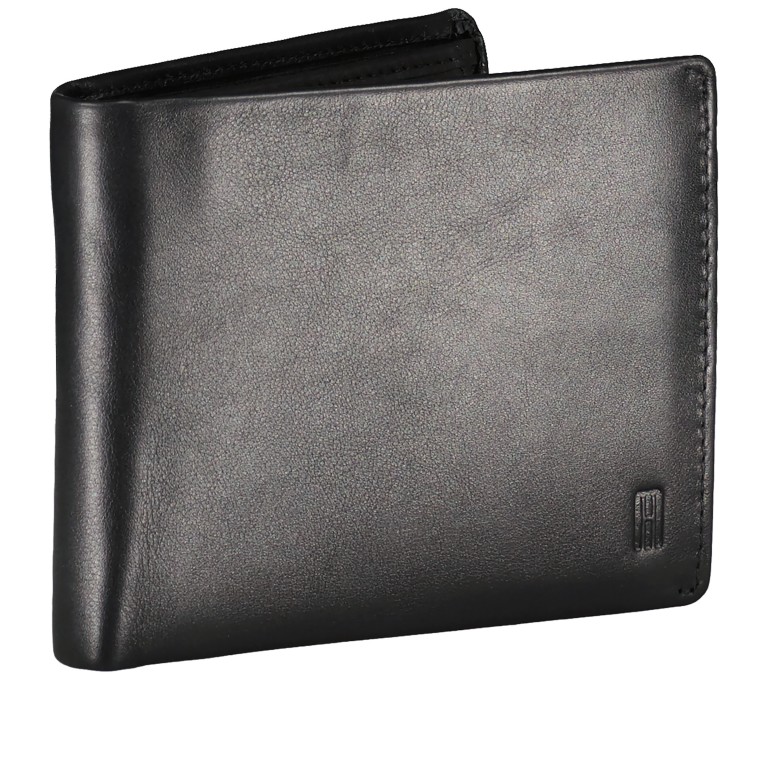 Geldbörse Nappa mit RFID-Schutz Black, Farbe: schwarz, Marke: Hausfelder Manufaktur, EAN: 4065646020528, Abmessungen in cm: 11.5x9.7x2, Bild 2 von 4