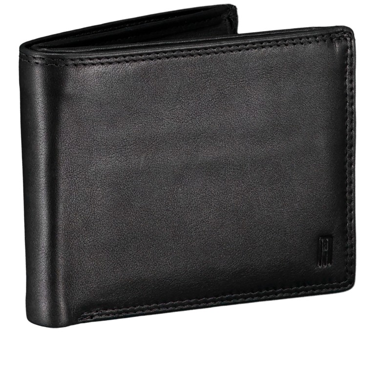 Geldbörse Nappa mit RFID-Schutz Black, Farbe: schwarz, Marke: Hausfelder Manufaktur, EAN: 4065646020528, Abmessungen in cm: 11.5x9.7x2, Bild 2 von 4
