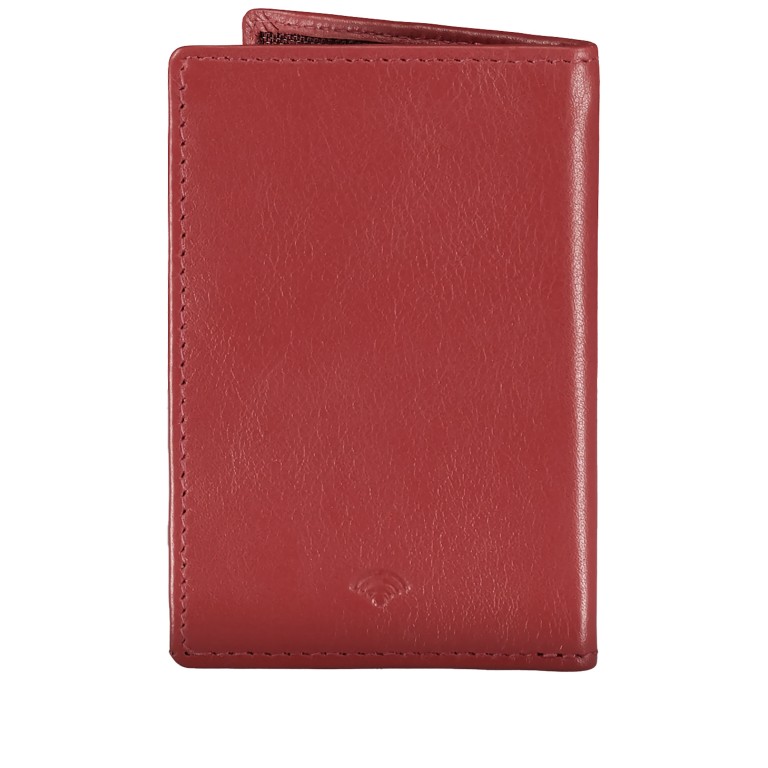 Karten-/Ausweisetui Nappa mit RFID-Schutz Red, Farbe: rot/weinrot, Marke: Hausfelder Manufaktur, EAN: 4065646019195, Abmessungen in cm: 7x10.2x1, Bild 3 von 4