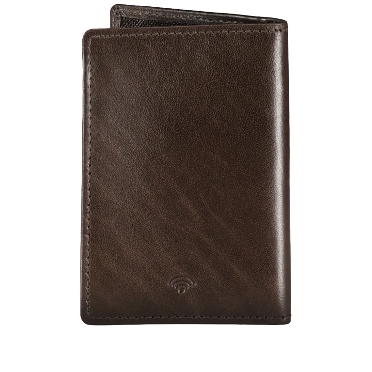 Karten-/Ausweisetui Oil pull up mit RFID-Schutz Brown, Farbe: braun, Marke: Hausfelder Manufaktur, EAN: 4065646019188, Abmessungen in cm: 7x10.2x1, Bild 3 von 4
