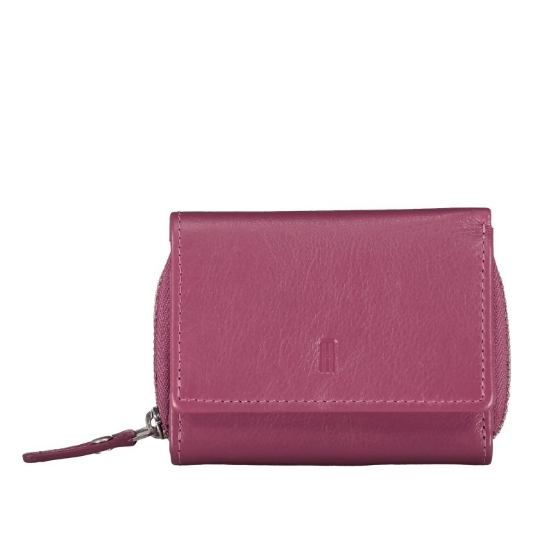 Geldbörse Nappa mit RFID-Schutz Pink, Farbe: flieder/lila, Marke: Hausfelder Manufaktur, EAN: 4065646019065, Abmessungen in cm: 10.5x8x2, Bild 1 von 5