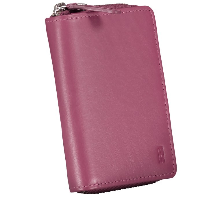 Geldbörse Nappa mit RFID-Schutz Pink, Farbe: flieder/lila, Marke: Hausfelder Manufaktur, EAN: 4065646019140, Abmessungen in cm: 8x11x2.5, Bild 2 von 5
