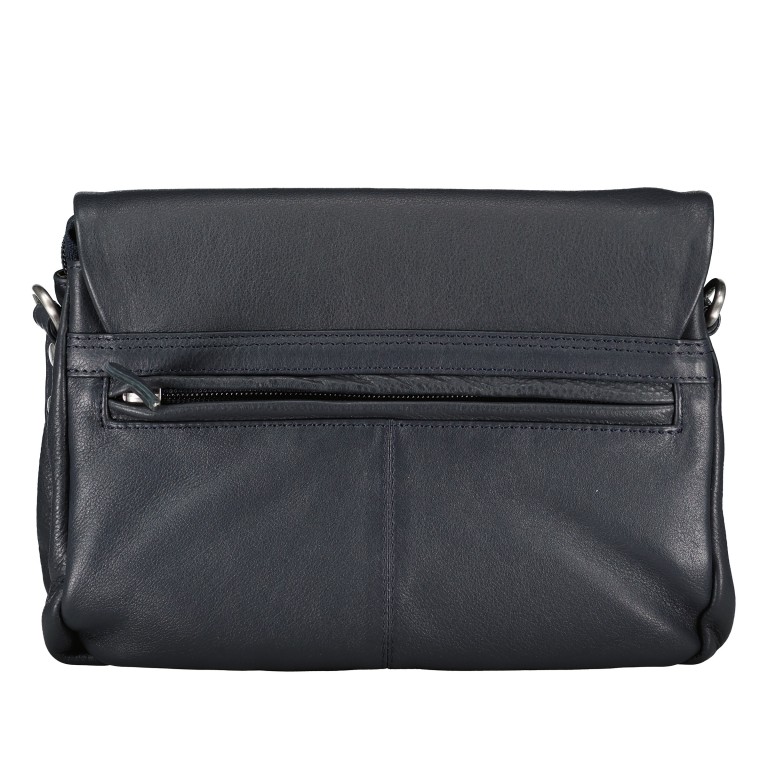 Umhängetasche Nappa Dark Blue, Farbe: blau/petrol, Marke: Hausfelder Manufaktur, EAN: 4065646018662, Abmessungen in cm: 24x22x7.5, Bild 3 von 6