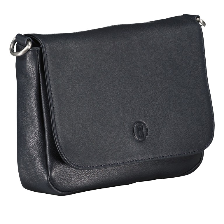 Umhängetasche Nappa Dark Blue, Farbe: blau/petrol, Marke: Hausfelder Manufaktur, EAN: 4065646018969, Abmessungen in cm: 22x15.5x4.5, Bild 2 von 8