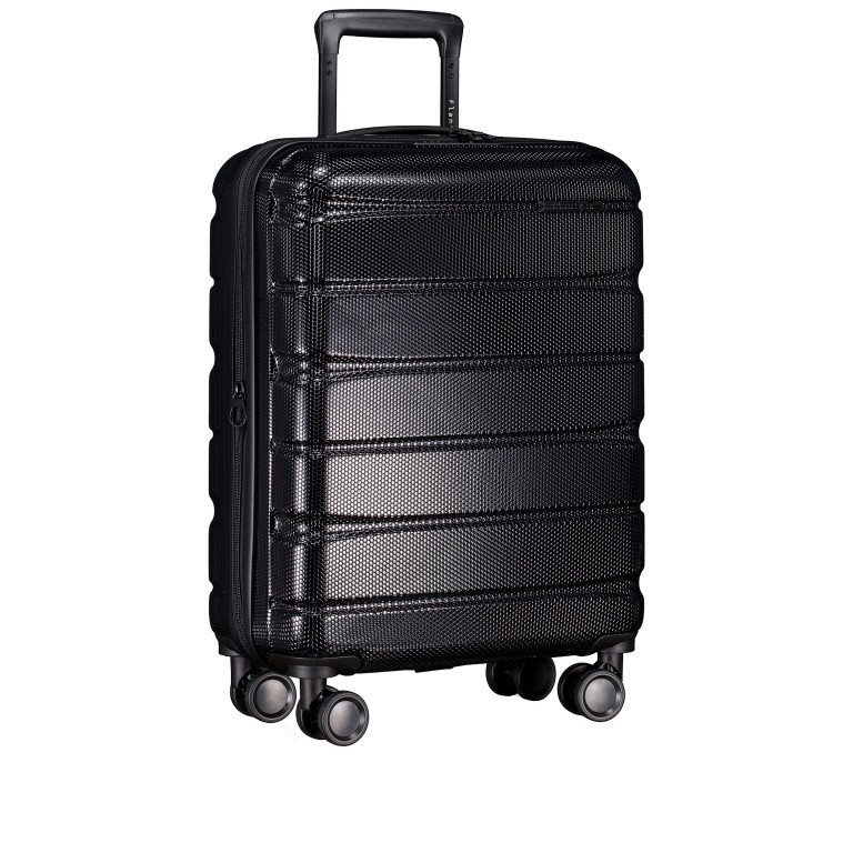 Koffer FLA13 erweiterbar Größe S Black, Farbe: schwarz, Marke: Flanigan, EAN: 4066727001405, Abmessungen in cm: 40x53x22, Bild 2 von 9