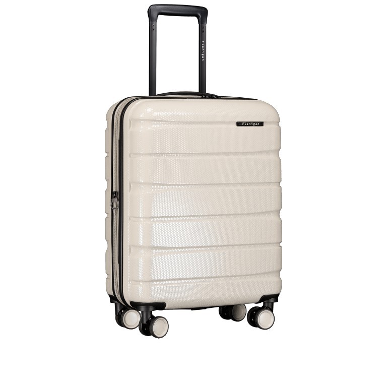 Koffer FLA13 erweiterbar Größe S Light Beige, Farbe: beige, Marke: Flanigan, EAN: 4066727001467, Abmessungen in cm: 40x53x22, Bild 2 von 9