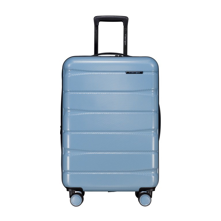 Koffer FLA13 erweiterbar Größe M Blue Stone, Farbe: blau/petrol, Marke: Flanigan, EAN: 4066727001443, Abmessungen in cm: 44.5x66x28, Bild 1 von 9