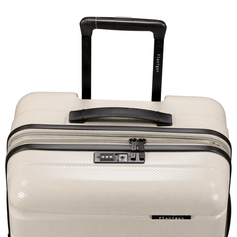 Koffer FLA13 erweiterbar Größe M Light Beige, Farbe: beige, Marke: Flanigan, EAN: 4066727001474, Abmessungen in cm: 44.5x66x28, Bild 9 von 9