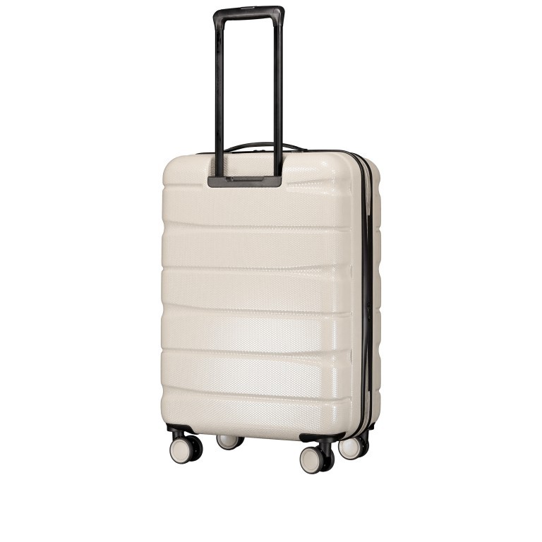 Koffer FLA13 erweiterbar Größe M Light Beige, Farbe: beige, Marke: Flanigan, EAN: 4066727001474, Abmessungen in cm: 44.5x66x28, Bild 6 von 9