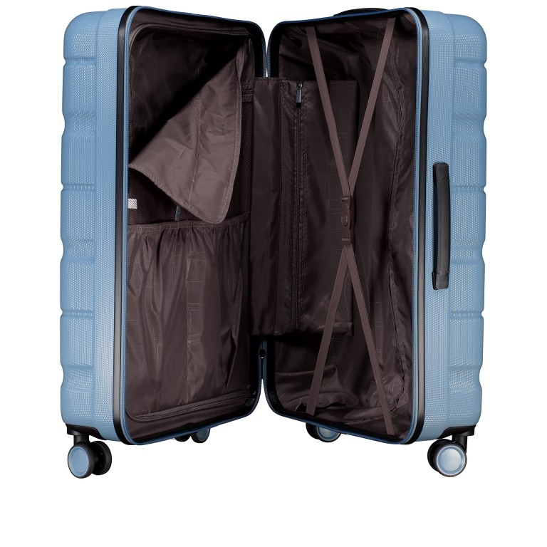 Koffer FLA13 Größe L Blue Stone, Farbe: blau/petrol, Marke: Flanigan, EAN: 4066727001450, Abmessungen in cm: 51x76x31, Bild 7 von 8