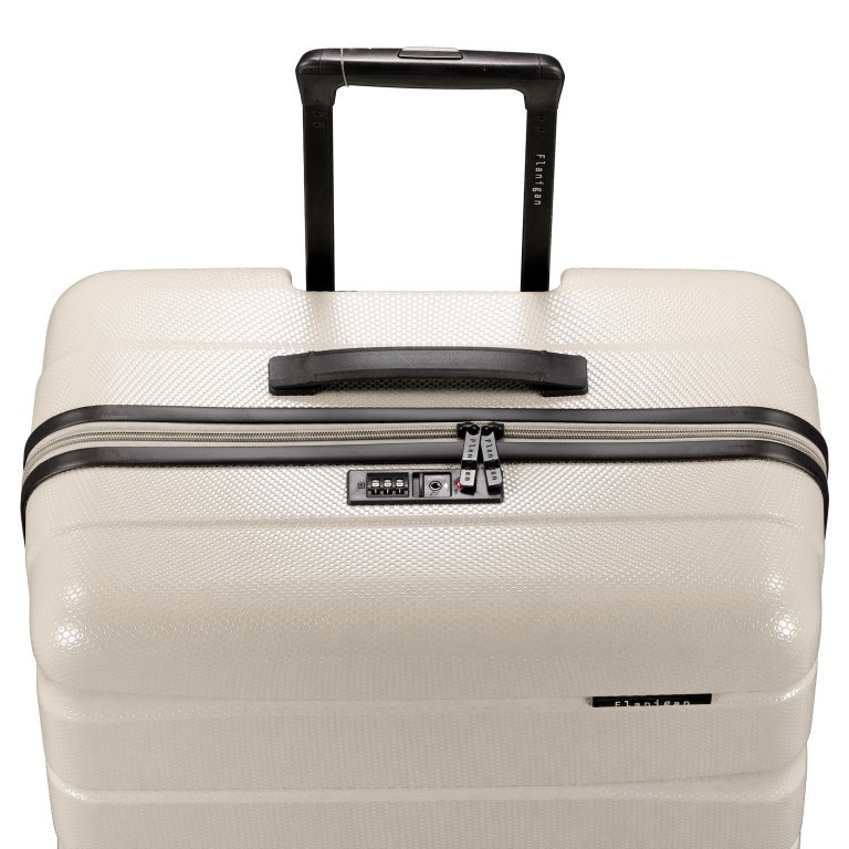 Koffer FLA13 Größe L Light Beige, Farbe: beige, Marke: Flanigan, EAN: 4066727001481, Abmessungen in cm: 51x76x31, Bild 8 von 8