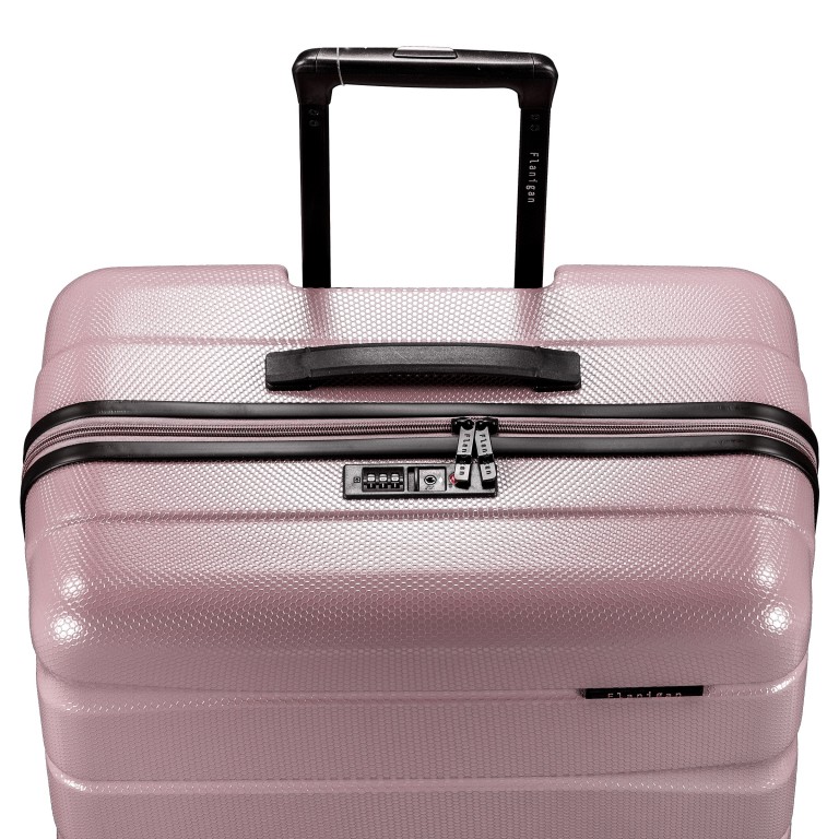 Koffer FLA13 Größe L Shiny Rose, Farbe: rosa/pink, Marke: Flanigan, EAN: 4066727001511, Abmessungen in cm: 51x76x31, Bild 8 von 8