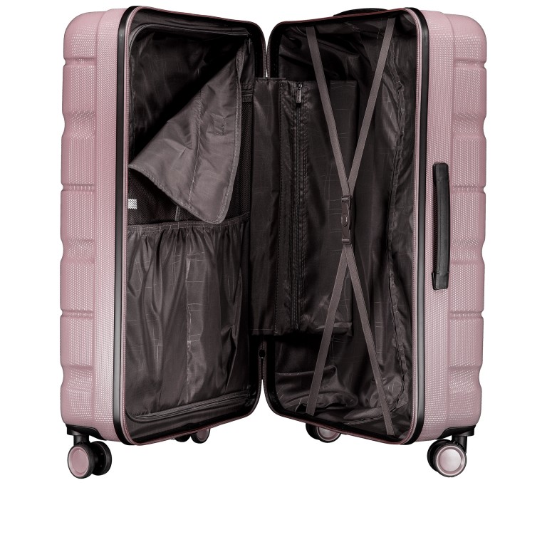 Koffer FLA13 Größe L Shiny Rose, Farbe: rosa/pink, Marke: Flanigan, EAN: 4066727001511, Abmessungen in cm: 51x76x31, Bild 7 von 8
