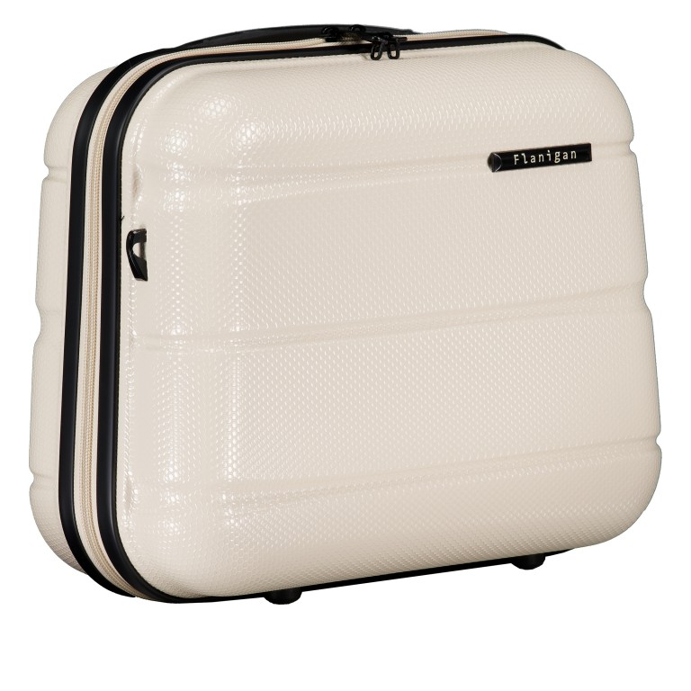 Kosmetikkoffer FLA13 mit Smart Sleeve Light Beige, Farbe: beige, Marke: Flanigan, EAN: 4066727003522, Abmessungen in cm: 36x29x19, Bild 2 von 7