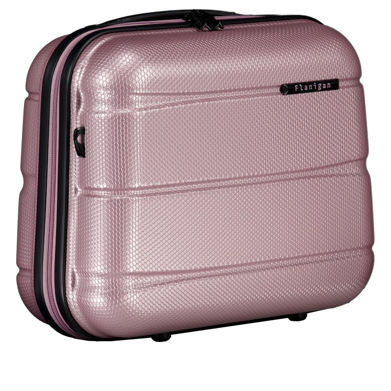 Kosmetikkoffer FLA13 mit Smart Sleeve Shiny Rose, Farbe: rosa/pink, Marke: Flanigan, EAN: 4066727003539, Abmessungen in cm: 36x29x19, Bild 2 von 7