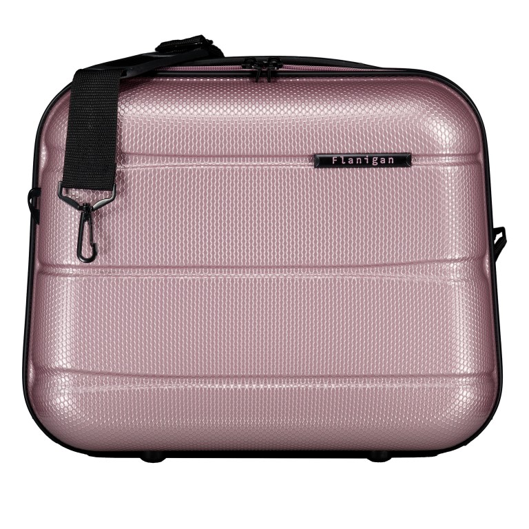 Kosmetikkoffer FLA13 mit Smart Sleeve Shiny Rose, Farbe: rosa/pink, Marke: Flanigan, EAN: 4066727003539, Abmessungen in cm: 36x29x19, Bild 1 von 7