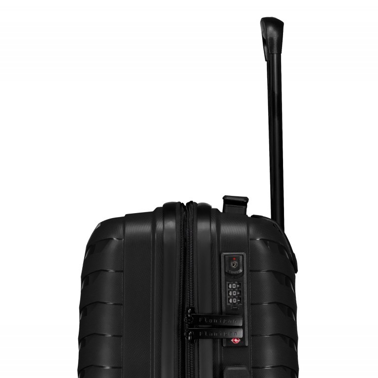 Koffer FLP15 erweiterbar Größe S Black, Farbe: schwarz, Marke: Flanigan, EAN: 4066727001641, Abmessungen in cm: 40x55x22, Bild 11 von 12