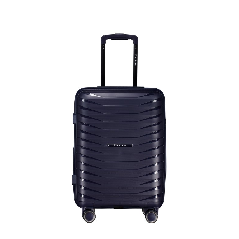 Koffer FLP15 erweiterbar Größe S Dark Blue, Farbe: blau/petrol, Marke: Flanigan, EAN: 4066727003416, Abmessungen in cm: 40x55x22, Bild 1 von 12