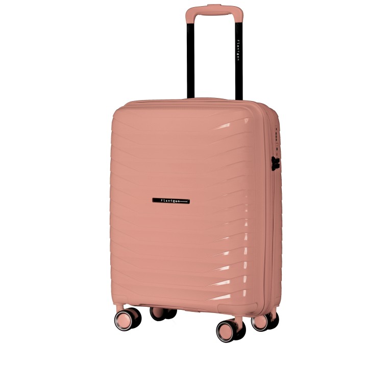 Koffer FLP15 erweiterbar Größe S Rosegold, Farbe: rosa/pink, Marke: Flanigan, EAN: 4066727003447, Abmessungen in cm: 40x55x22, Bild 2 von 10