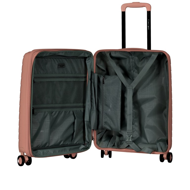 Koffer FLP15 erweiterbar Größe S Rosegold, Farbe: rosa/pink, Marke: Flanigan, EAN: 4066727003447, Abmessungen in cm: 40x55x22, Bild 7 von 10