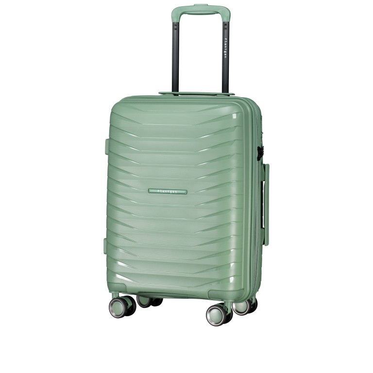 Koffer FLP15 erweiterbar Größe S Light Green, Farbe: grün/oliv, Marke: Flanigan, EAN: 4066727003478, Abmessungen in cm: 40x55x22, Bild 2 von 12