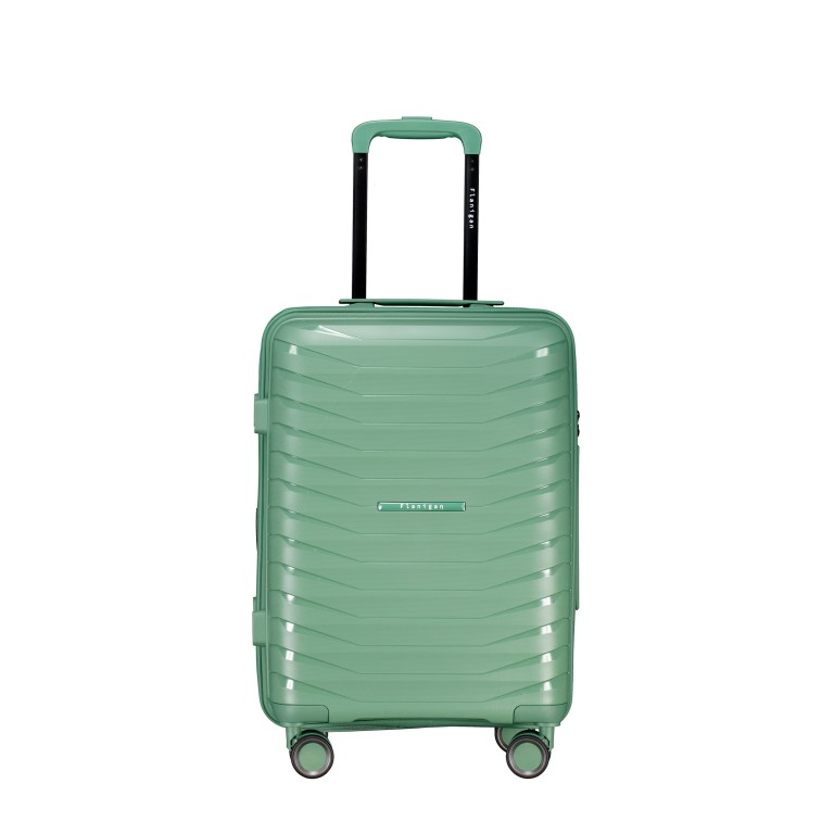 Koffer FLP15 erweiterbar Größe S Light Green, Farbe: grün/oliv, Marke: Flanigan, EAN: 4066727003478, Abmessungen in cm: 40x55x22, Bild 1 von 12