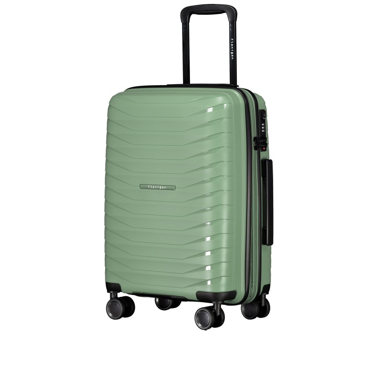 Koffer FLP15 erweiterbar Größe S Light Green, Farbe: grün/oliv, Marke: Flanigan, EAN: 4066727003478, Abmessungen in cm: 40x55x22, Bild 2 von 12