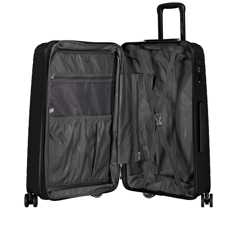 Koffer FLP15 erweiterbar Größe M Black, Farbe: schwarz, Marke: Flanigan, EAN: 4066727003393, Abmessungen in cm: 45x69x25, Bild 9 von 11
