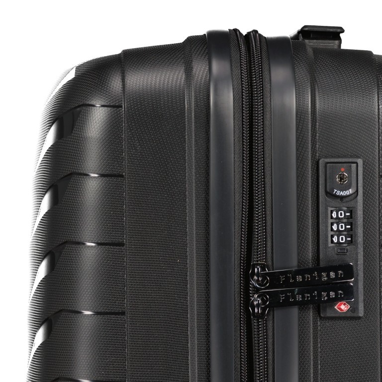 Koffer erweiterbar Größe M Black, Farbe: schwarz, Marke: Flanigan, EAN: 4066727003393, Abmessungen in cm: 45x69x25, Bild 10 von 10