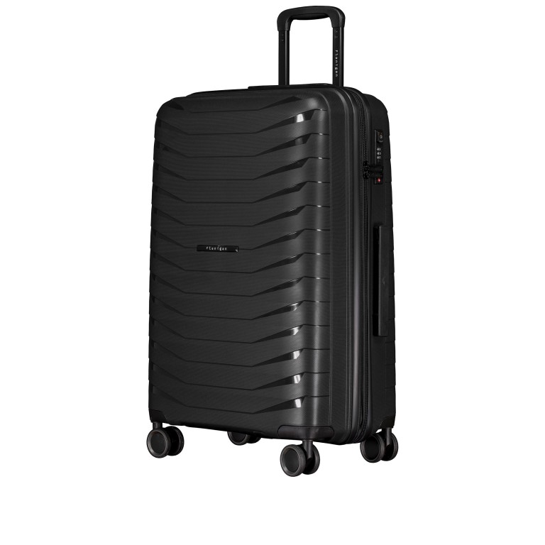 Koffer FLP15 erweiterbar Größe M Black, Farbe: schwarz, Marke: Flanigan, EAN: 4066727003393, Abmessungen in cm: 45x69x25, Bild 2 von 11