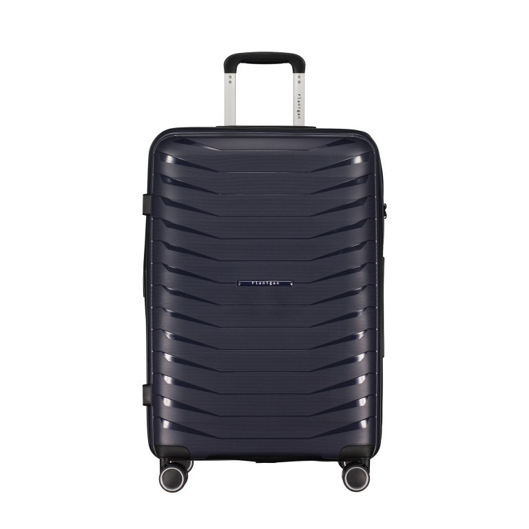 Koffer erweiterbar Größe M Dark Blue, Farbe: blau/petrol, Marke: Flanigan, EAN: 4066727003423, Abmessungen in cm: 45x69x25, Bild 1 von 10
