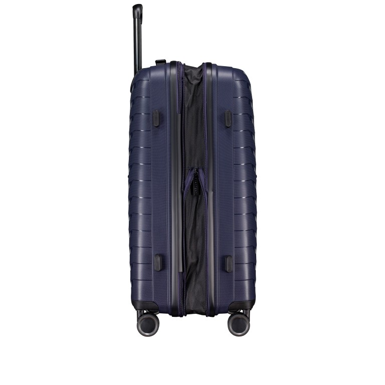 Koffer FLP15 erweiterbar Größe M Dark Blue, Farbe: blau/petrol, Marke: Flanigan, EAN: 4066727003423, Abmessungen in cm: 45x69x25, Bild 5 von 11