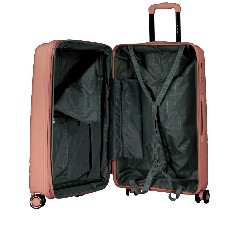 Koffer FLP15 erweiterbar Größe M Rosegold, Farbe: rosa/pink, Marke: Flanigan, EAN: 4066727003454, Abmessungen in cm: 45x69x25, Bild 9 von 12