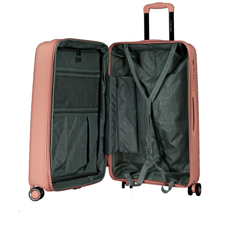 Koffer FLP15 erweiterbar Größe M Rosegold, Farbe: rosa/pink, Marke: Flanigan, EAN: 4066727003454, Abmessungen in cm: 45x69x25, Bild 8 von 12